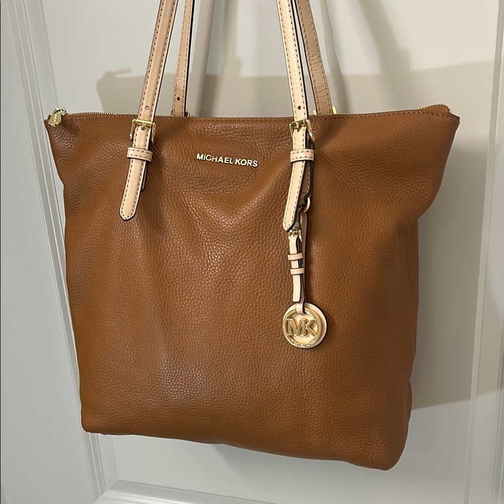 Michael Kors Large Brown Saffiano Leather Tote
